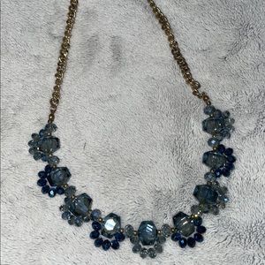 blue beaded necklace